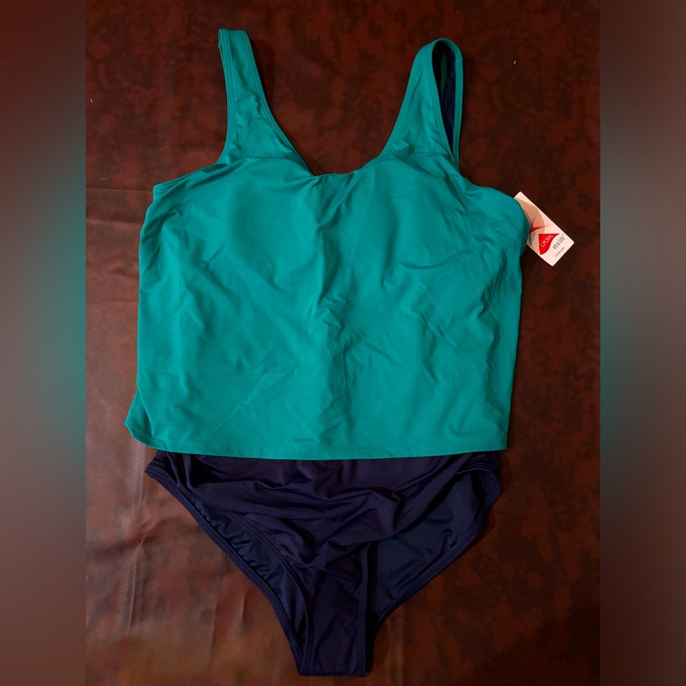 NWT Land’s End 🩱 Faux Tankini one piece